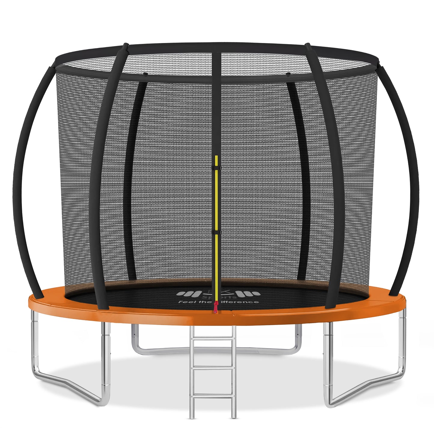 Outdoor Trampoline 6FT/8FT/10FT/12FT - Rebounder Trampoline for Toddlers, Kids & Adults with Safety Enclosure Net, Anti-tear, UV-Proof Pad, Exercise & Fitness