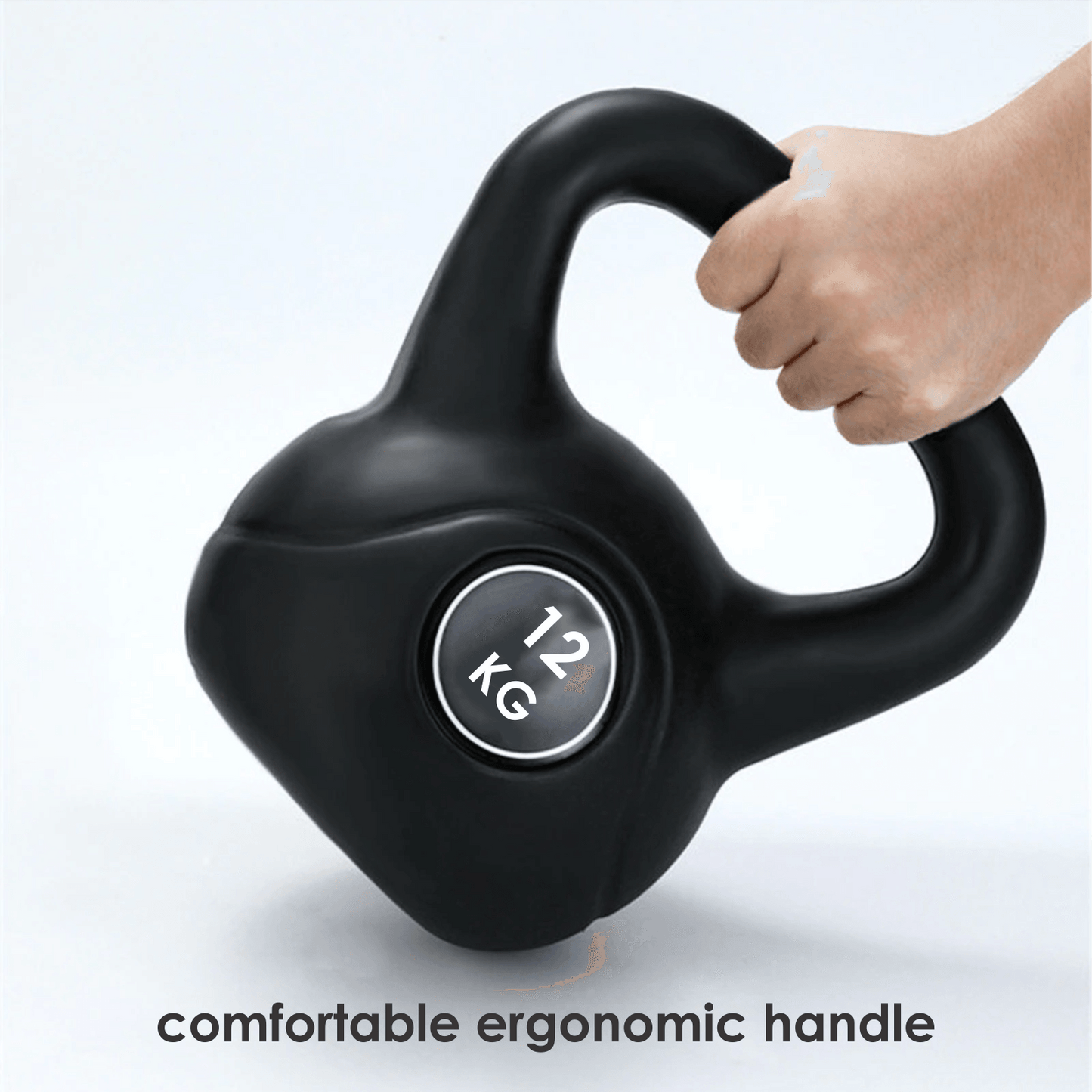 12kg Vinyl Coated Kettlebell – Heavy Duty Weight for Home Gym Workouts, Strength Training & Fitness – Ideal for Men & Women