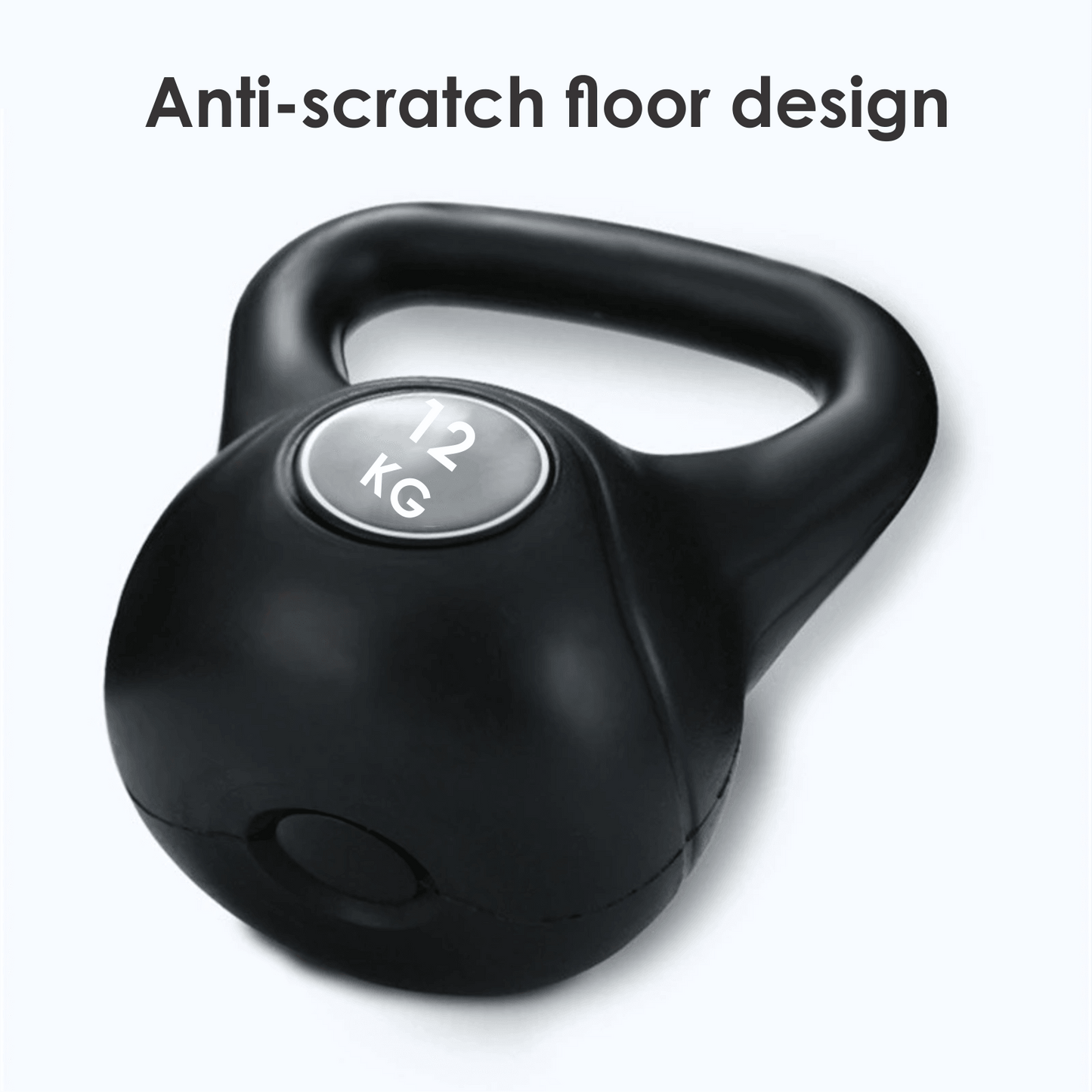 12kg Vinyl Coated Kettlebell – Heavy Duty Weight for Home Gym Workouts, Strength Training & Fitness – Ideal for Men & Women