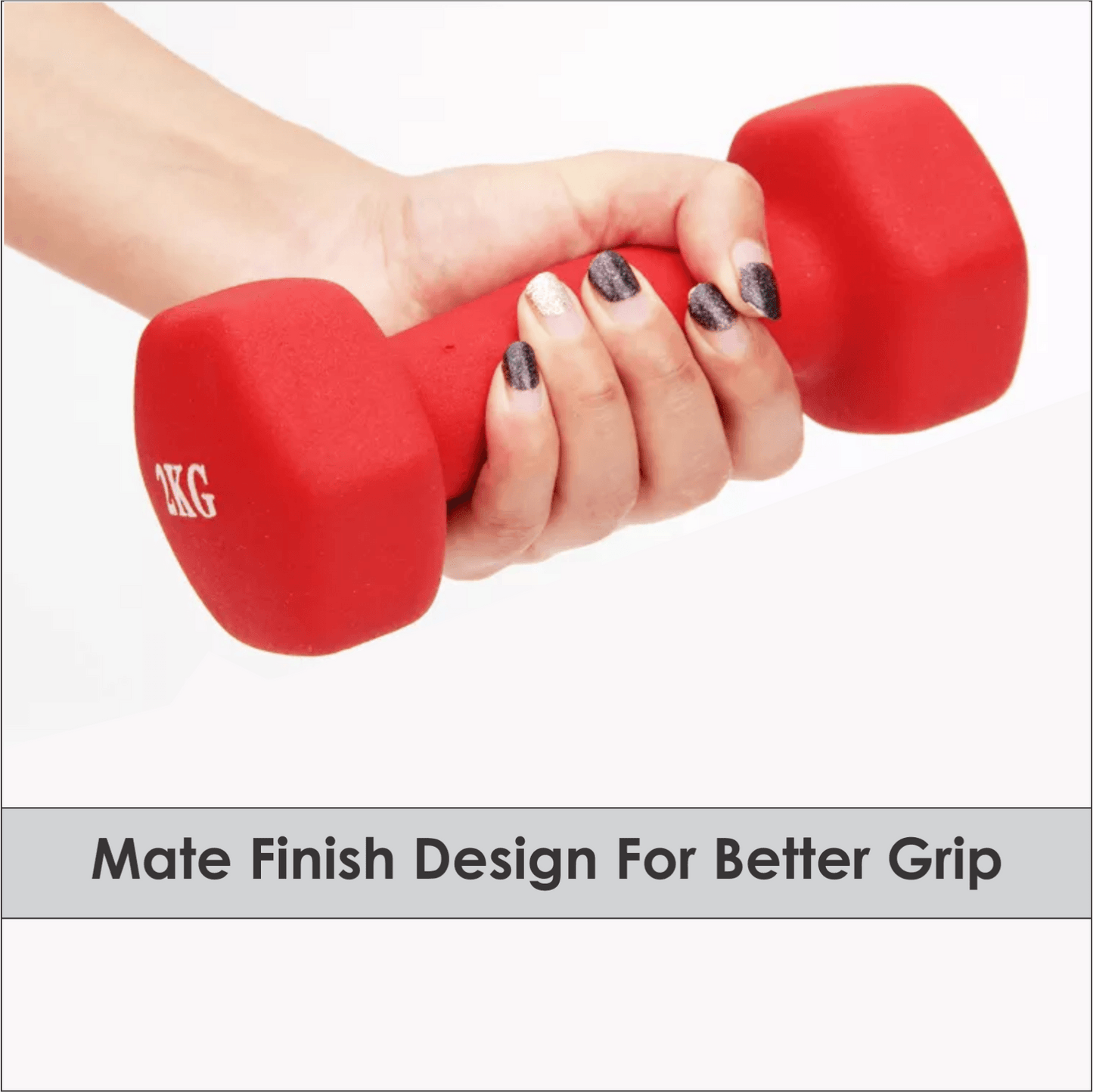 Neoprene Plastic Dip Dumbbells Set