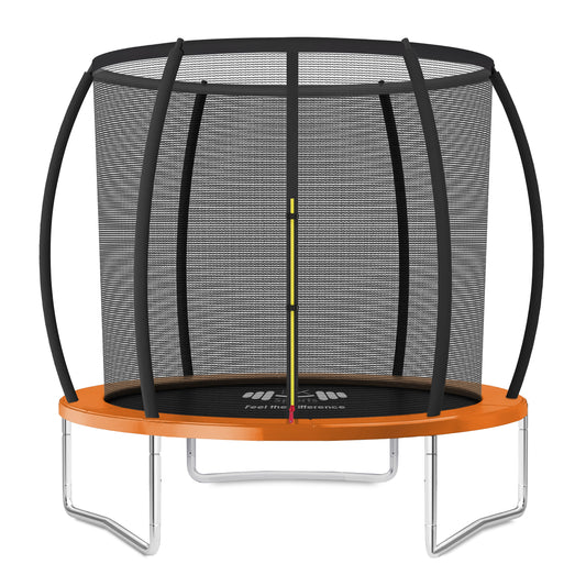 Outdoor Trampoline 6FT/8FT/10FT/12FT - Rebounder Trampoline for Toddlers, Kids & Adults with Safety Enclosure Net, Anti-tear, UV-Proof Pad, Exercise & Fitness