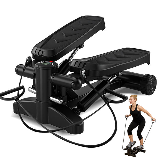 Compact Mini Stepper Exercise Machine – Home Cardio Workout with LCD Display & Resistance Bands