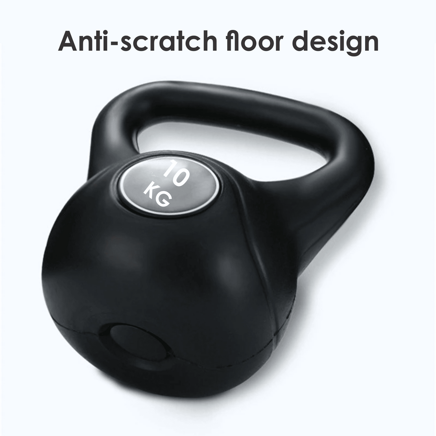 10kg Vinyl Coated Kettlebell – Heavy Duty Weight for Home Gym Workouts, Strength Training & Fitness – Ideal for Men & Women