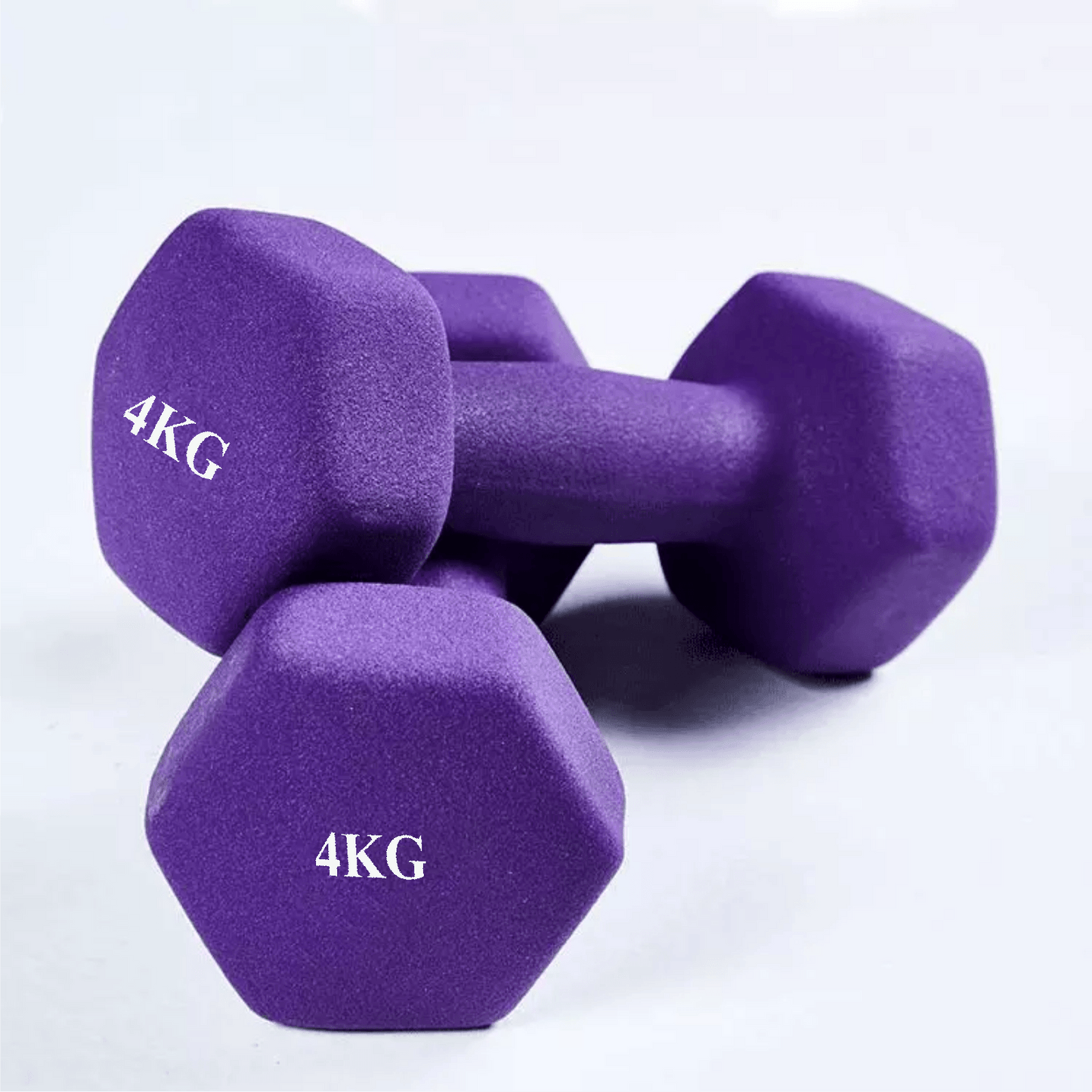 1KG Neoprene Plastic Dip Dumbbells Set
