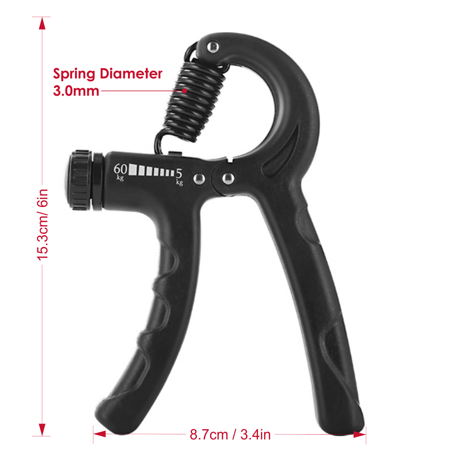 Hand Grip Strengthener set of 6Pcs