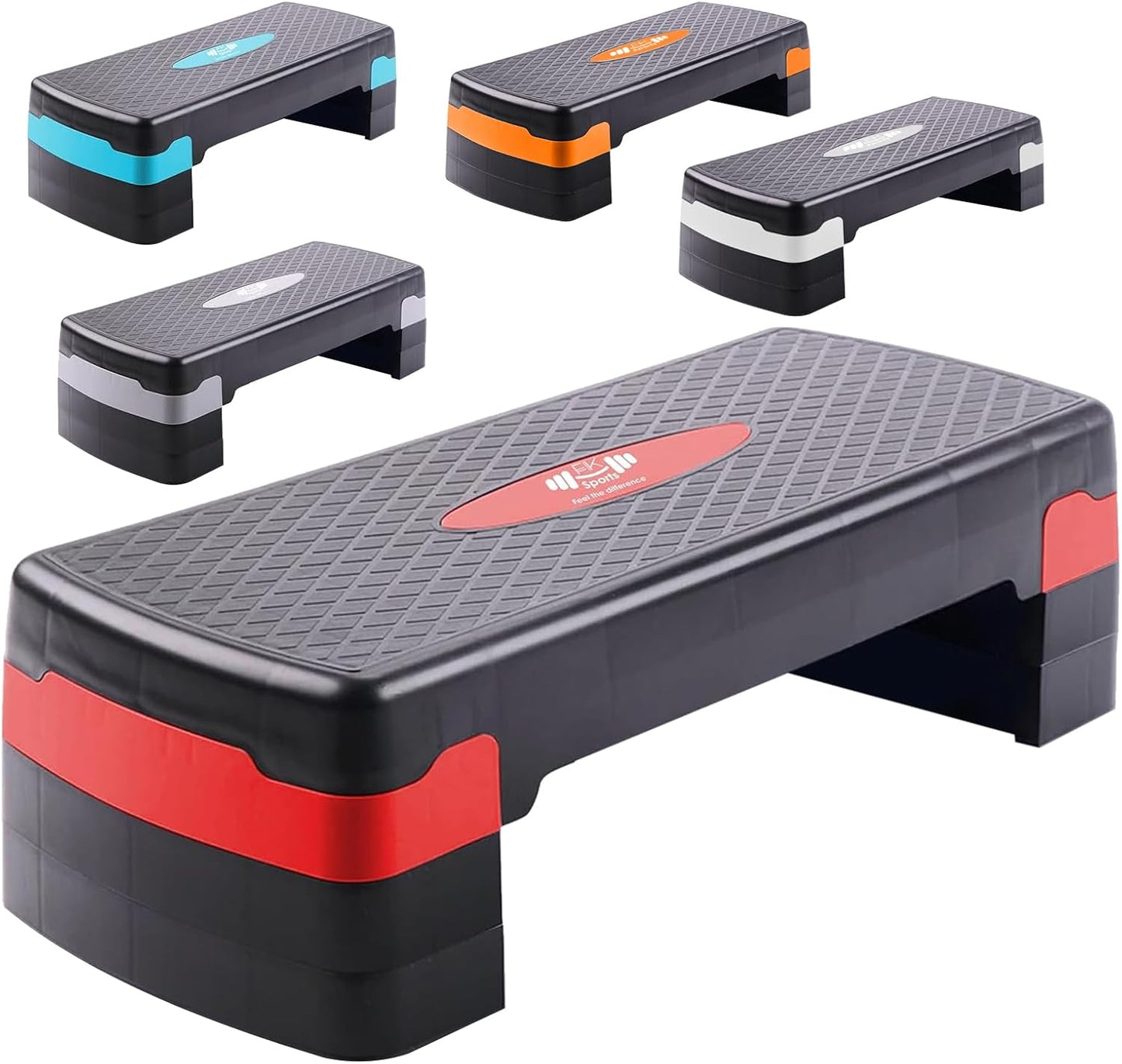 Aerobic Stepper Adjustable Height 2-3-5 Levels Exercise Stepper for Home Yoga