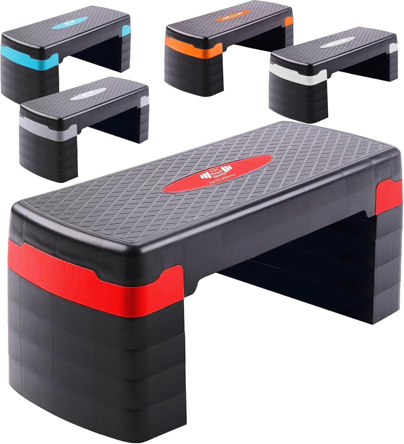 Aerobic Stepper Adjustable Height 2-3-5 Levels Exercise Stepper for Home Yoga