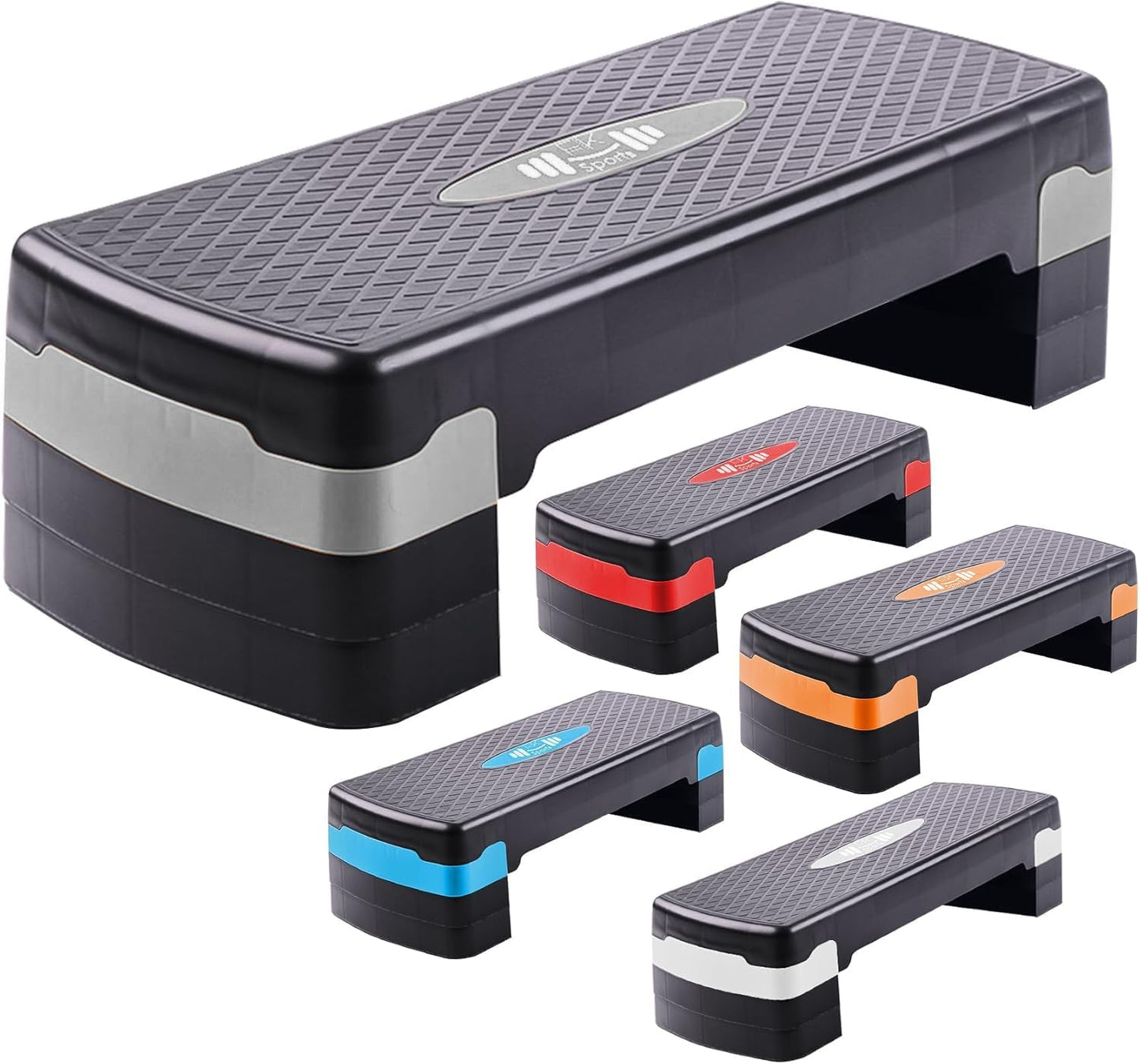 Aerobic Stepper Adjustable Height 2-3-5 Levels Exercise Stepper for Home Yoga
