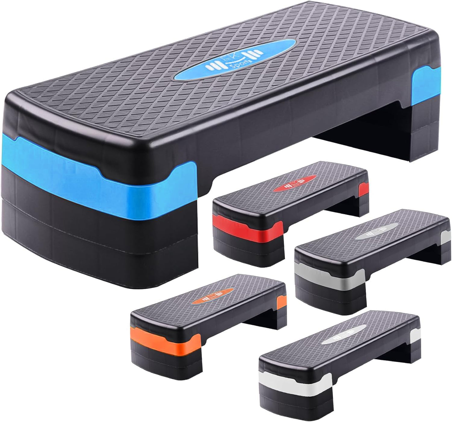 Aerobic Stepper Adjustable Height 2-3-5 Levels Exercise Stepper for Home Yoga