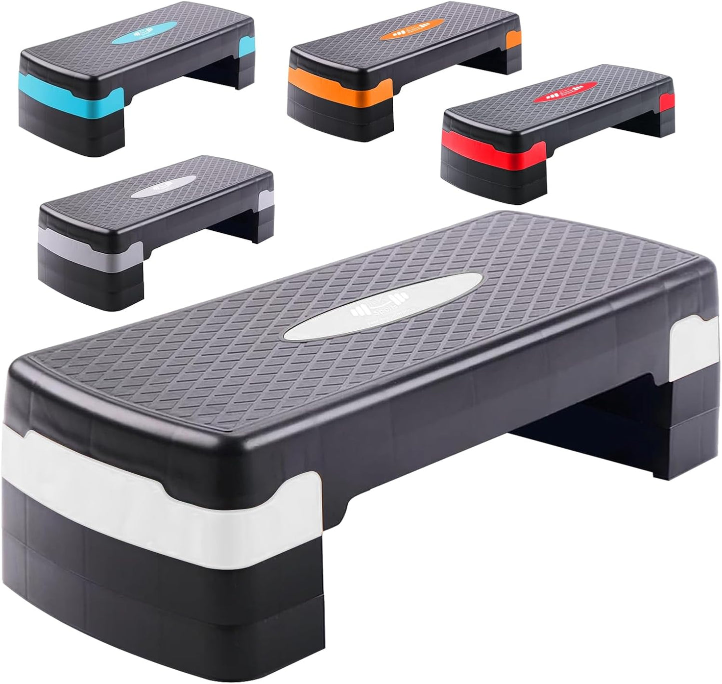 Aerobic Stepper Adjustable Height 2-3-5 Levels Exercise Stepper for Home Yoga
