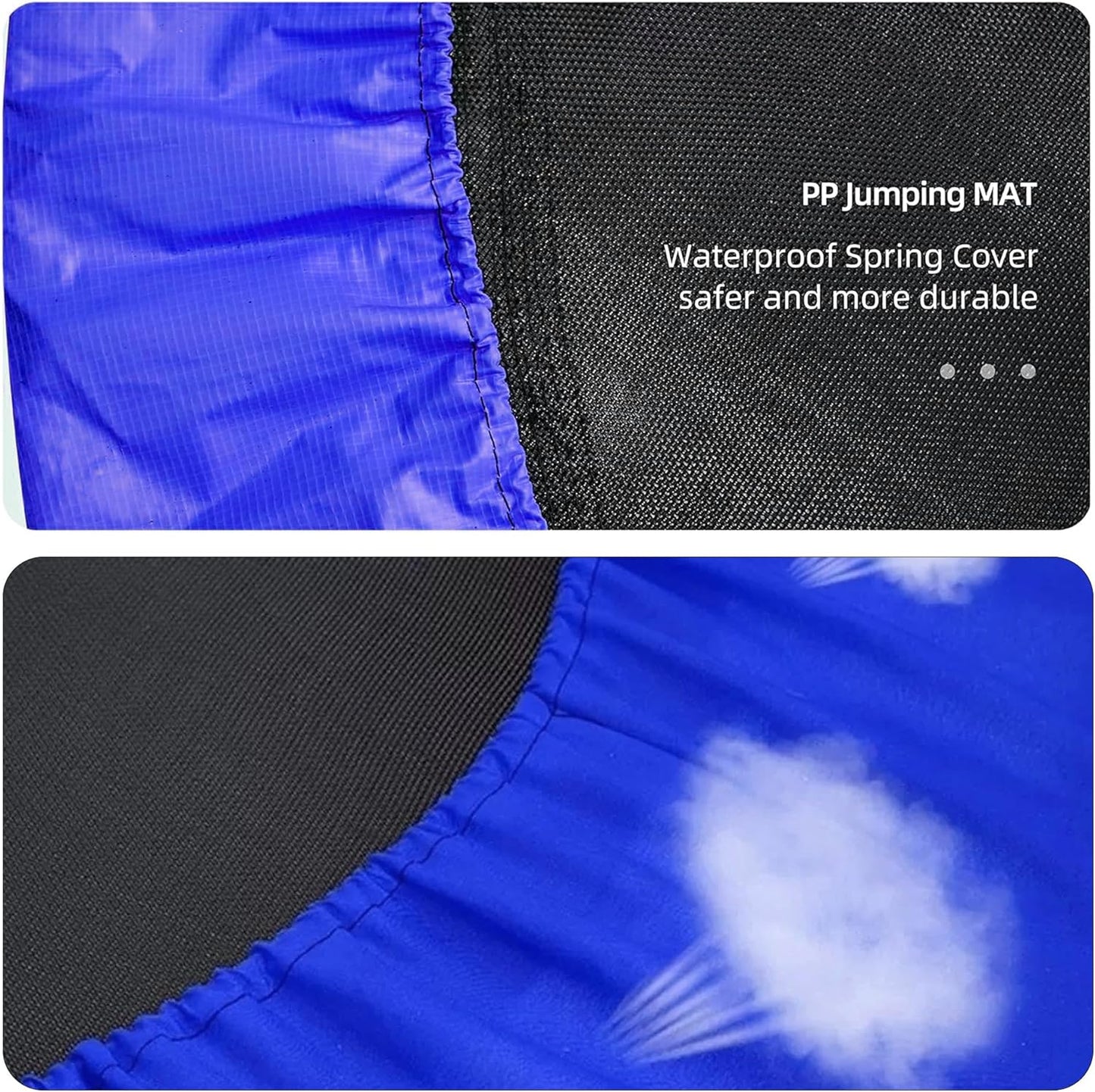 55" Kids Trampoline with Safety Enclosure Net – Indoor & Outdoor Mini Rebounder for Toddlers, Ages 1–11, with Bungee System, Anti-Skid Pad & Steel Frame