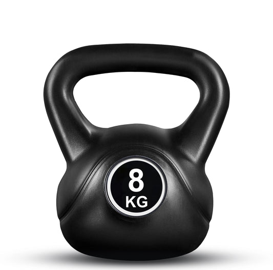 8kg Vinyl Coated Kettlebell – Heavy Duty Weight for Home Gym Workouts, Strength Training & Fitness – Ideal for Men & Women