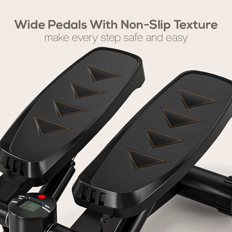 Compact Mini Stepper Exercise Machine – Home Cardio Workout with LCD Display & Resistance Bands