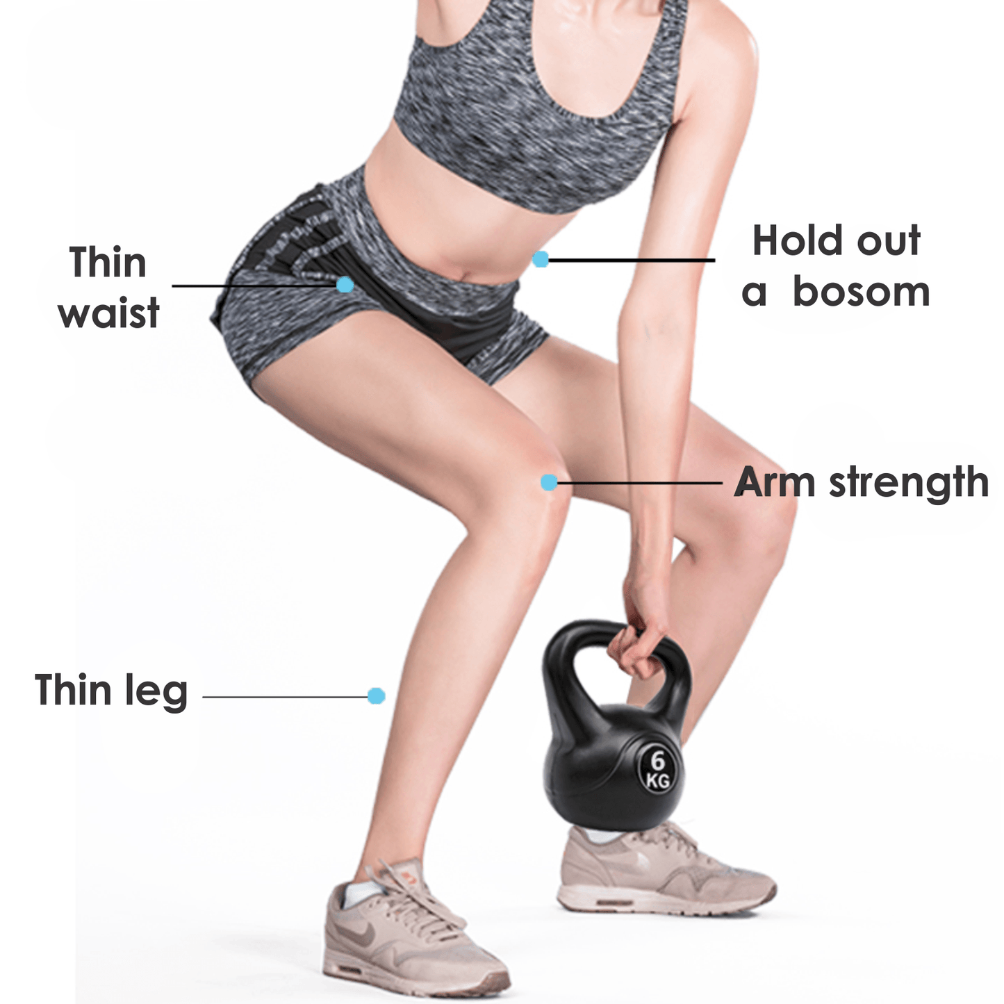 8kg Vinyl Coated Kettlebell – Heavy Duty Weight for Home Gym Workouts, Strength Training & Fitness – Ideal for Men & Women