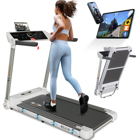 Folding Electric Treadmill Running Machine – Motorised Walking Pad for Home Gym Fitness