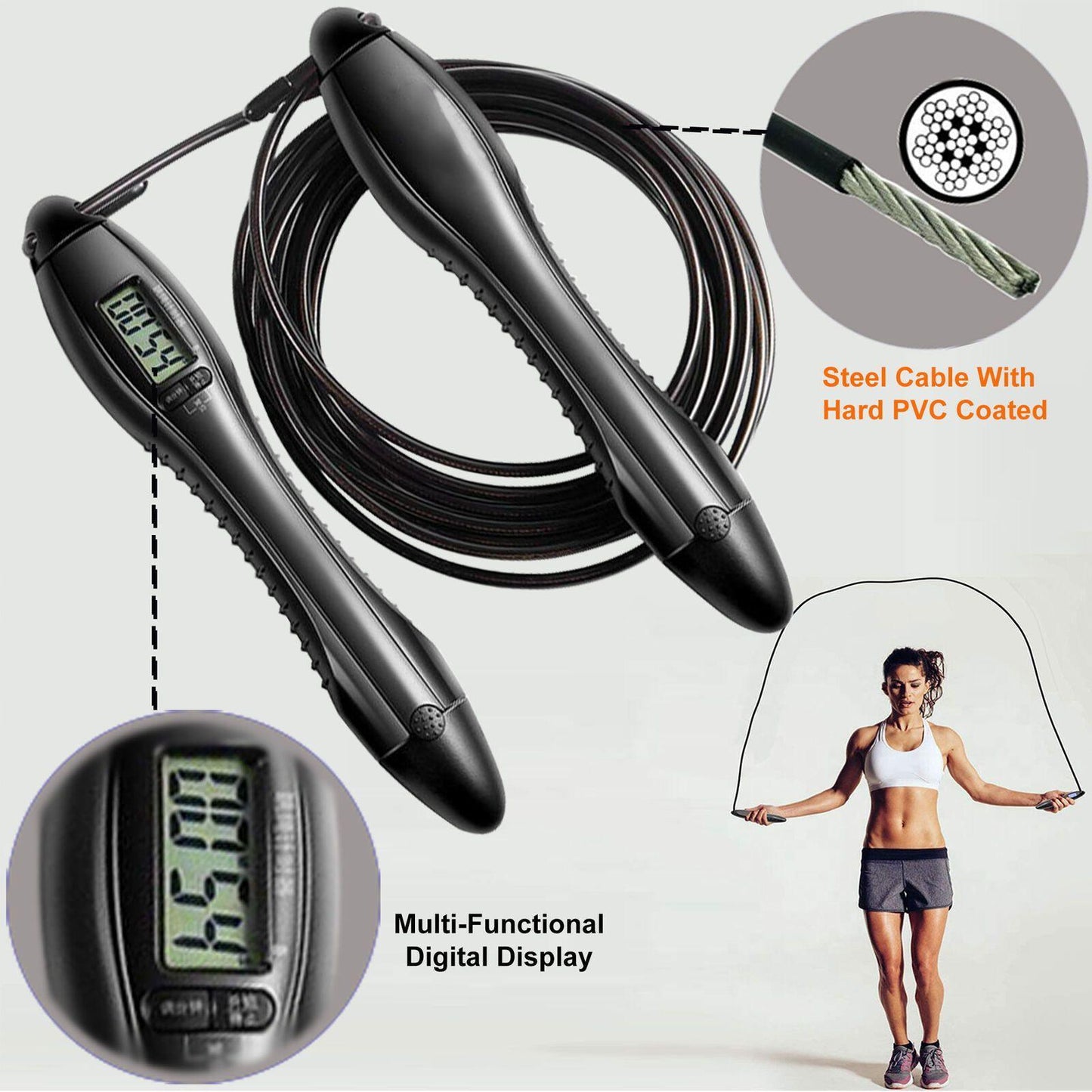 Digital LCD Jumping Skipping Rope